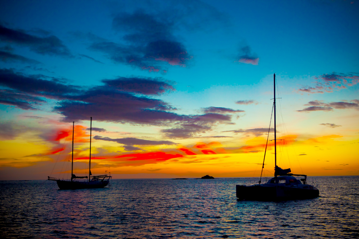 Sunset over the Tamarindo estuary